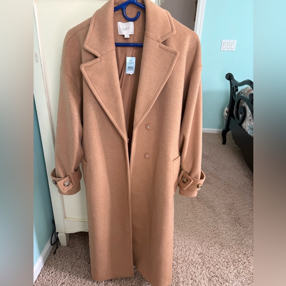 LOFT Camel Wool Blend Coat